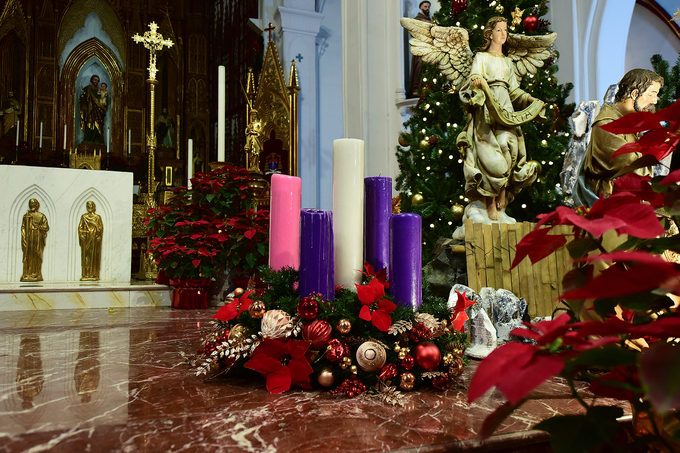 Nhà thờ Lớn trang hoàng đón Giáng sinh
