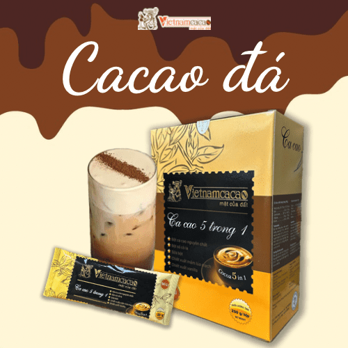 Cacao đá và sản phẩm bột cacao 5 in 1