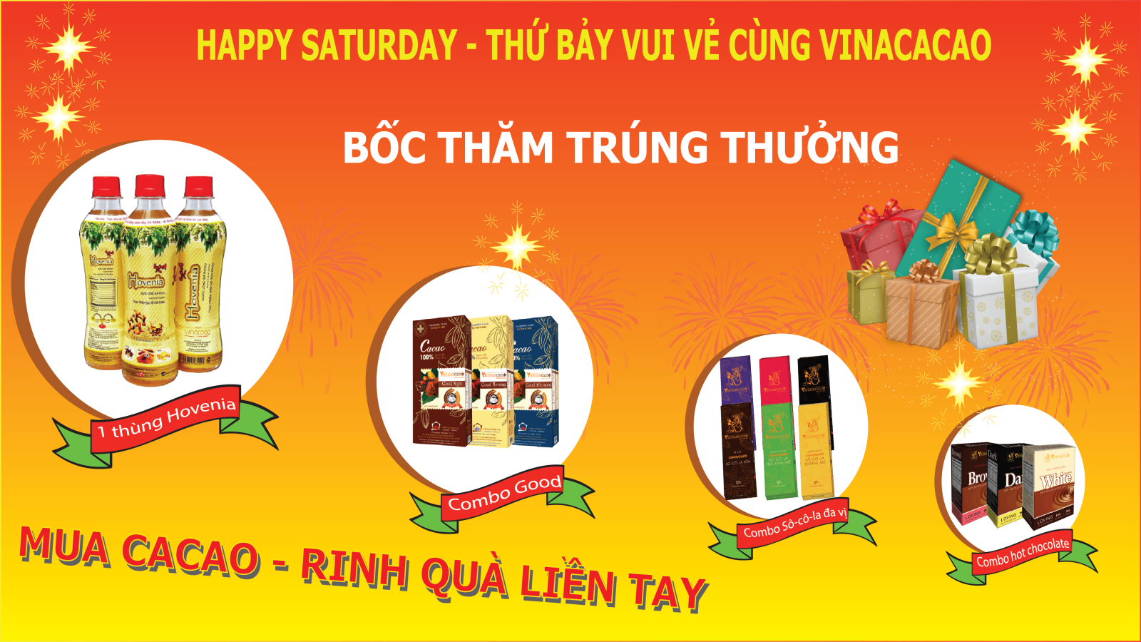 Happy saturday - Thứ 7 vui vẻ cùng Vinacacao