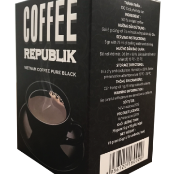 Cà Phê Đen Thuần Việt - Republik Pure Black Coffee