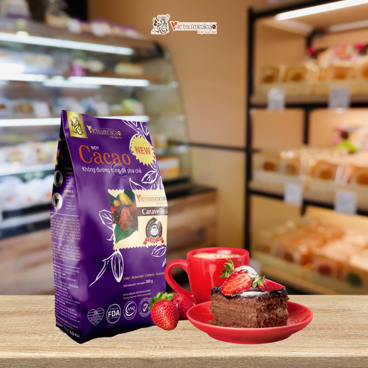 Mix with Vinacacao - Vietnamcacao's Pure Cocoa Powder