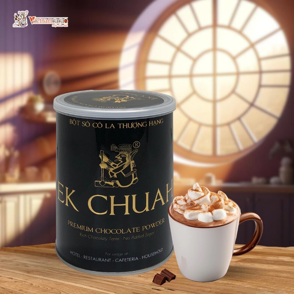 Bột Socola Nguyên Chất Thượng Hạng EK CHUAH - Vietnamcacao